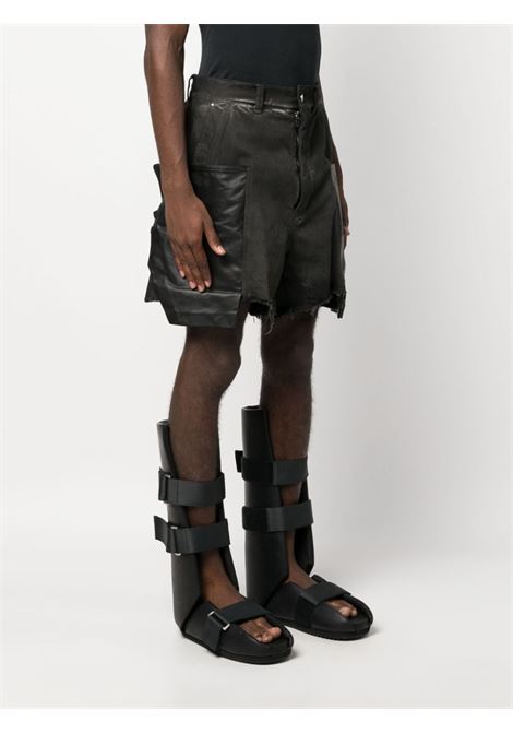 Black Stefan panelled cargo shorts - men RICK OWENS | RR01D3322DKBWLY789909